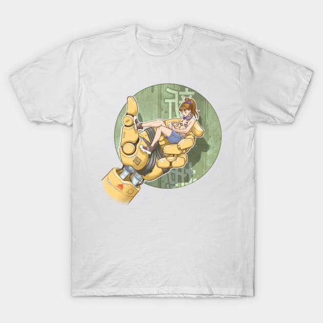 Robot hand 02 T-Shirt by HectorGomez